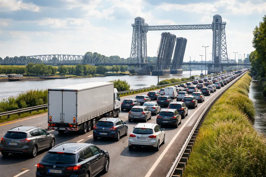 Storing bij Papendrechtsebrug zorgt voor files in omgeving