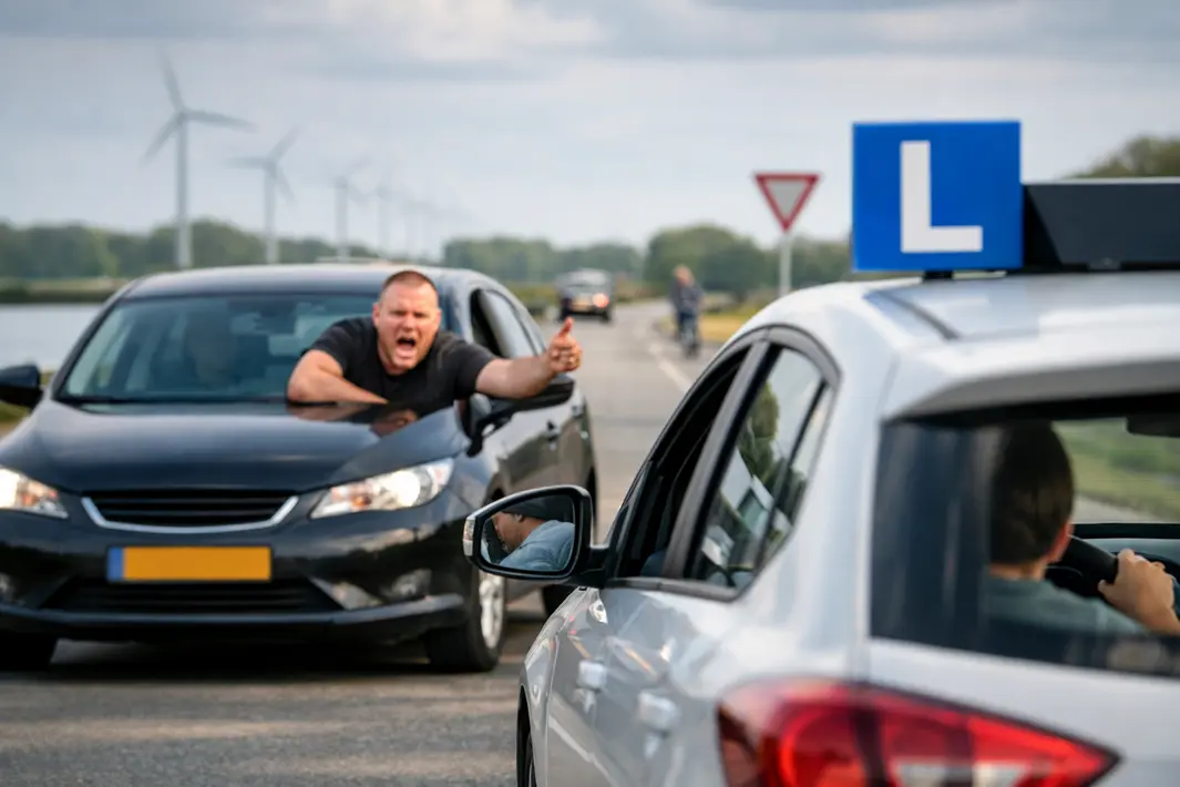 Toename van agressief rijgedrag tegen lesauto’s in de regio
