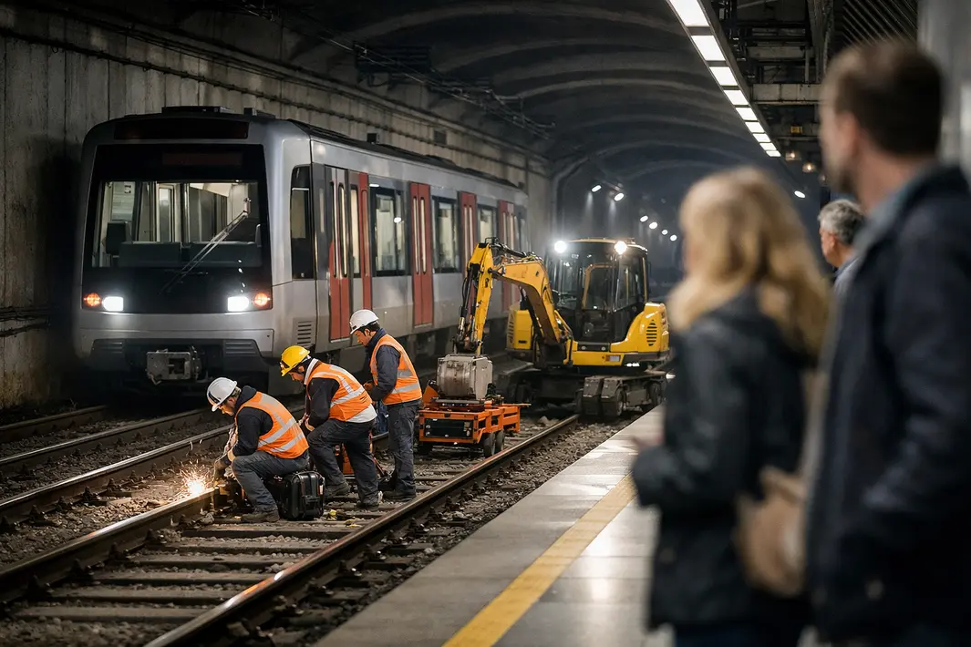 Werkzaamheden op metro tussen Beurs en Voorschoterlaan veroorzaken verstoringen
