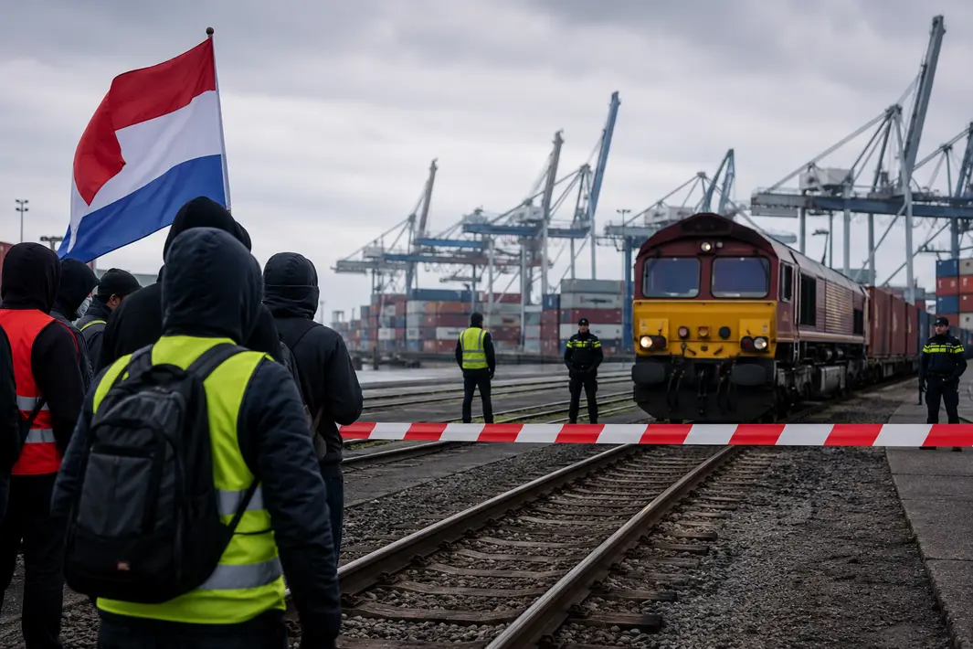 Blokkades spoorlijn in haven zorgen voor miljoenenverlies, burgemeester staat acties toe
