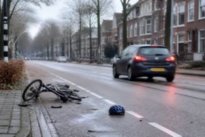 Fietser aangereden op Marnixlaan in Vlaardingen, automobilist is voortvluchtig