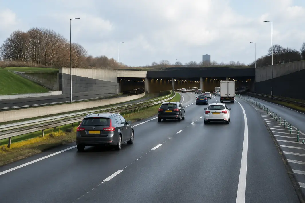 Filevorming na ongeluk bij tunnel op A4 richting Rotterdam opgelost