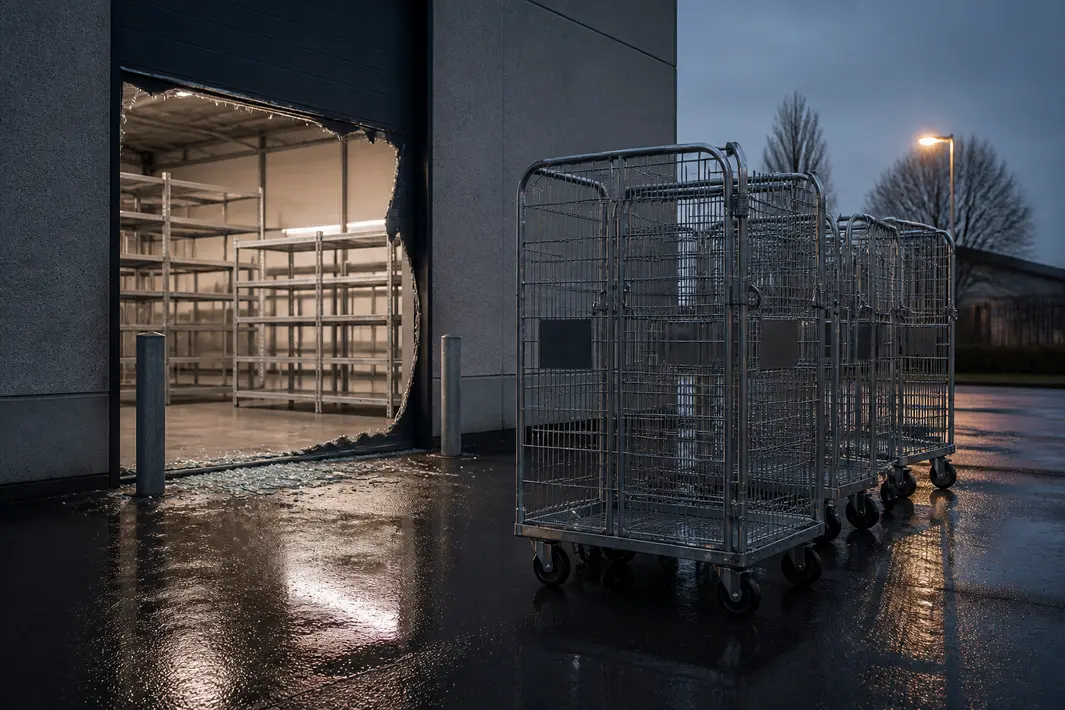 Groot aantal rolcontainers en legborden gestolen bij inbraak in Bleiswijk