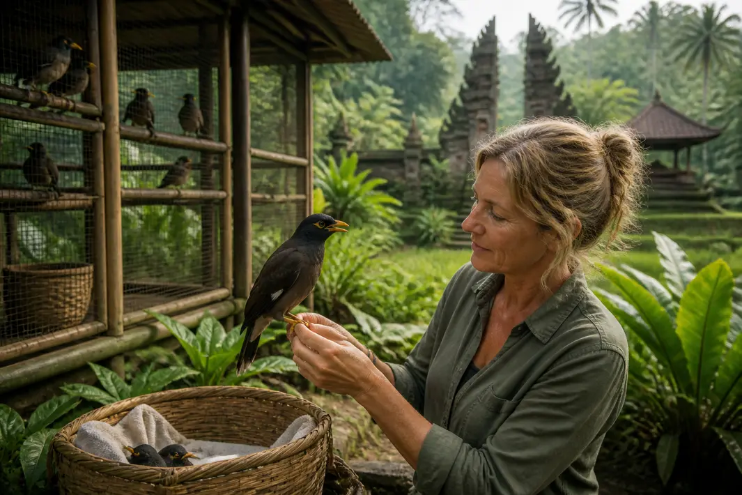 Schrijver zet zich in voor bevrijding van vogels op Bali