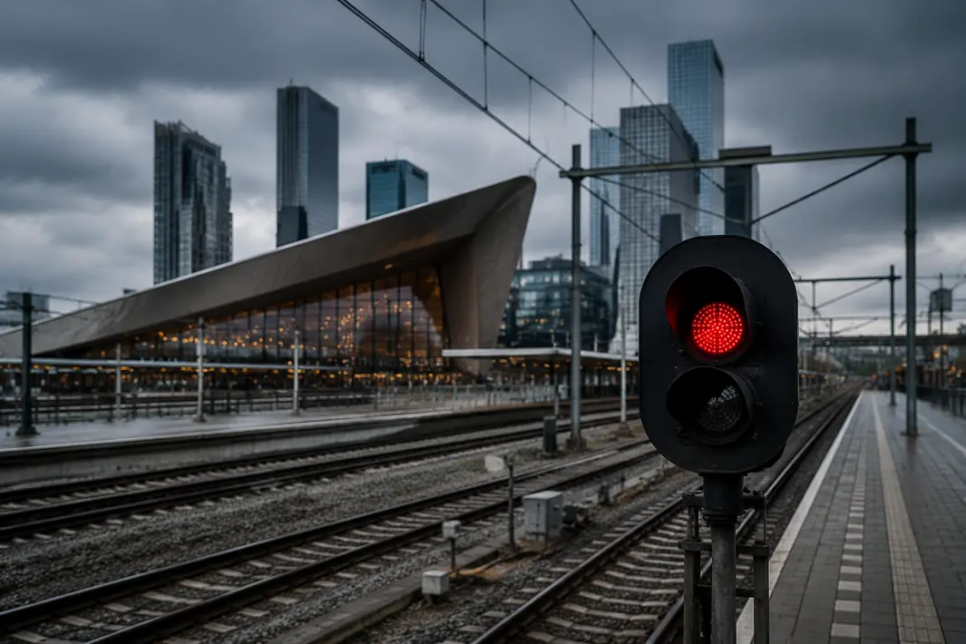 Treinverkeer tussen Rotterdam Centraal en het zuiden stilgelegd door storing