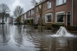 Veertig woningen getroffen door overstroming na gesprongen waterleiding