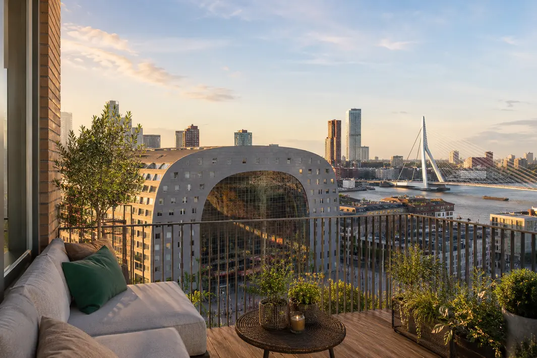Betaalbaar wonen in centrum Rotterdam met uitzicht op de Markthal en Erasmusbrug
