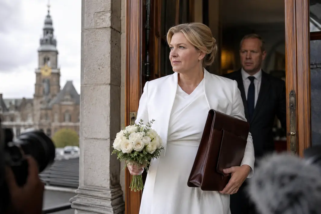Burgemeester Schouten hervat werk direct na huwelijk door politieke crisis