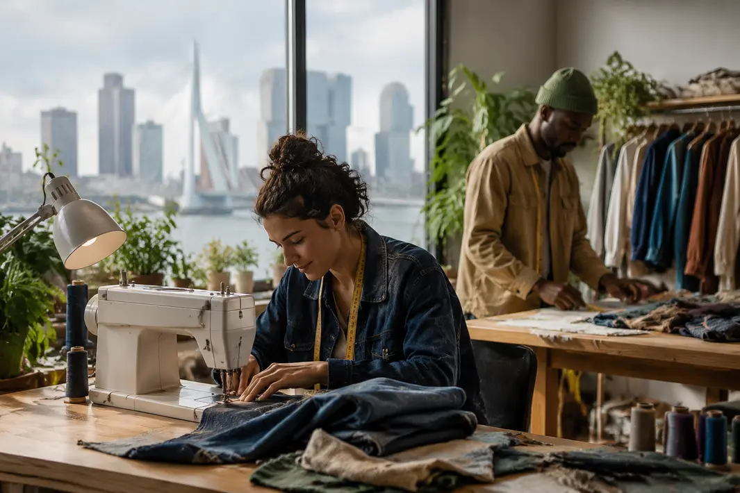 Rotterdamse kleermakers hergebruiken oude kleding en bieden nieuwe kansen