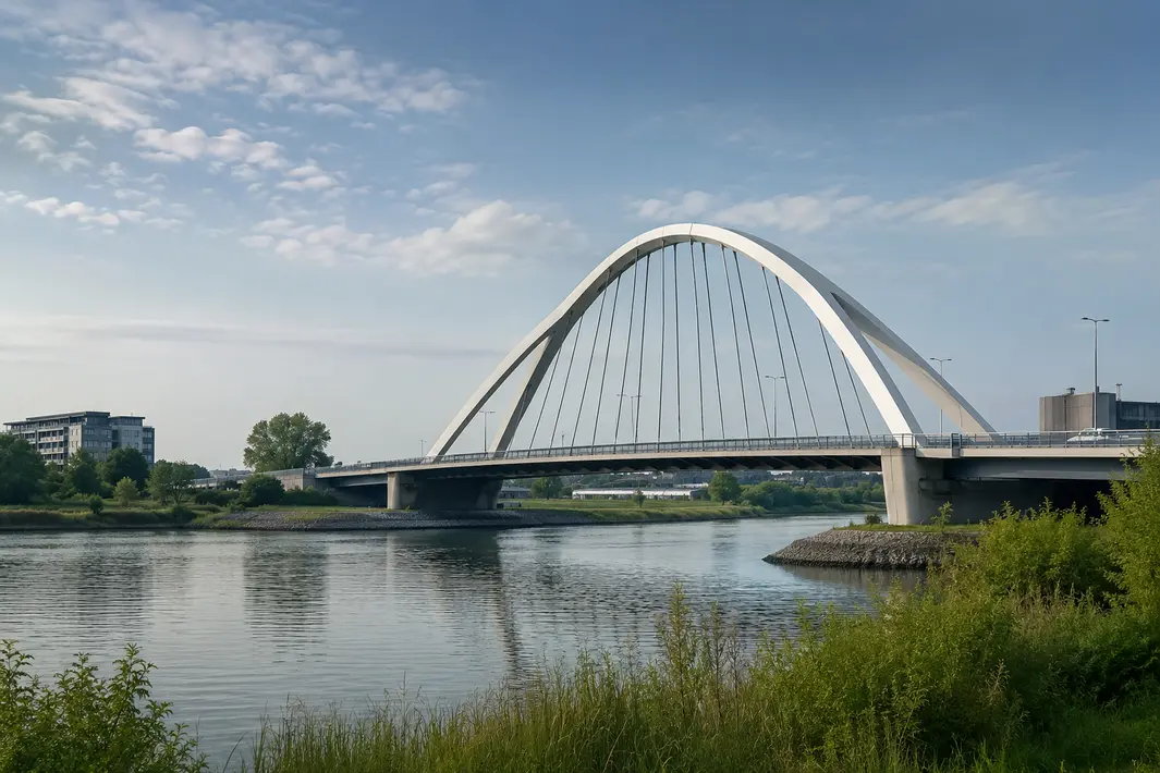 Significante daling vrachtverkeer over Merwedebrug na beperking voor zware voertuigen