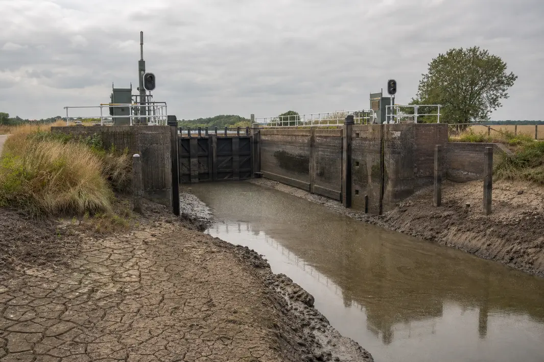 Sluizen in de regio tijdelijk dicht door ernstige droogte