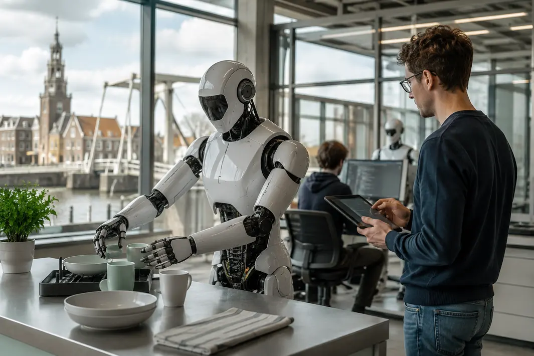 Nieuw centrum in Schiedam leert menselijke robots praktische taken aan